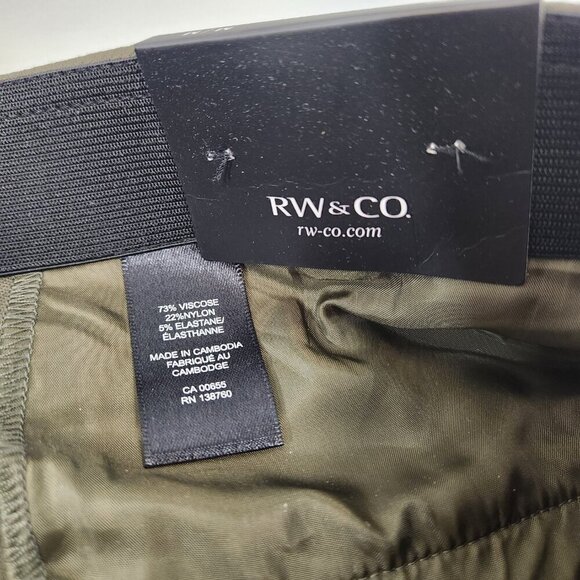 RW&Co. Leggings Size Medium NWT Green - Picture 6 of 12
